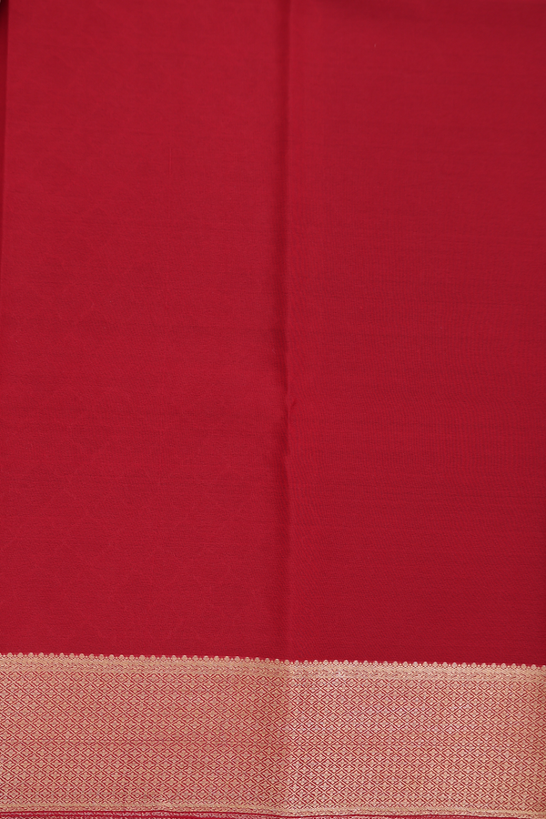 Mysore Silk Saree In Dark Green With Brocade Design