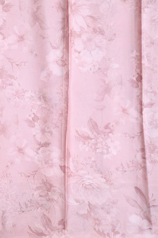 Mysore Silk Saree In Dusty Rose With Brocade Design