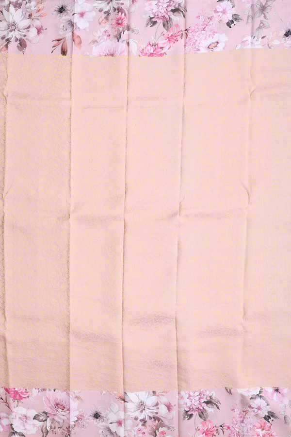 Mysore Silk Saree In Dusty Rose With Brocade Design