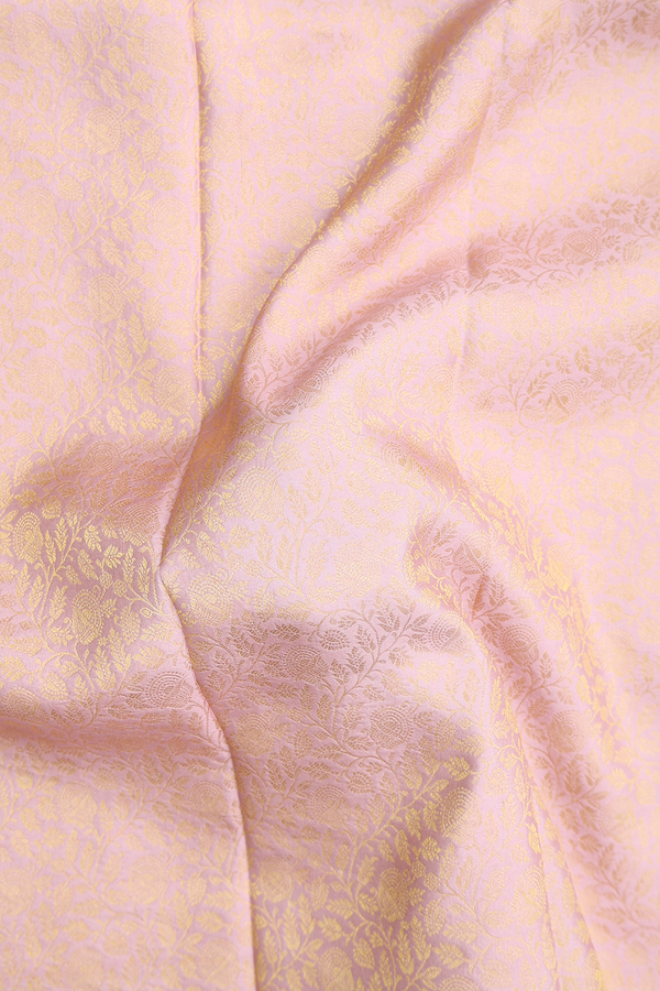 Mysore Silk Saree In Dusty Rose With Brocade Design