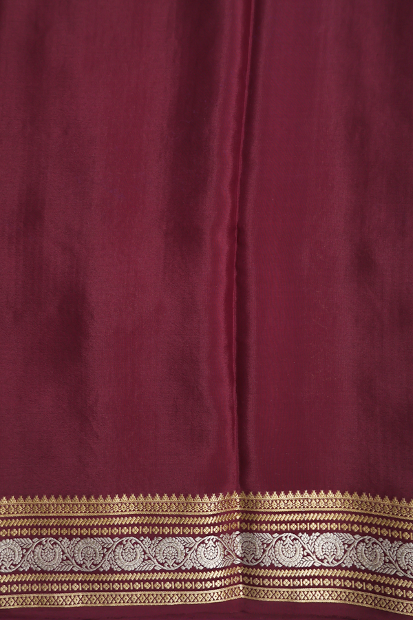 Mysore Silk Saree In Dusty Rose With Checks Design