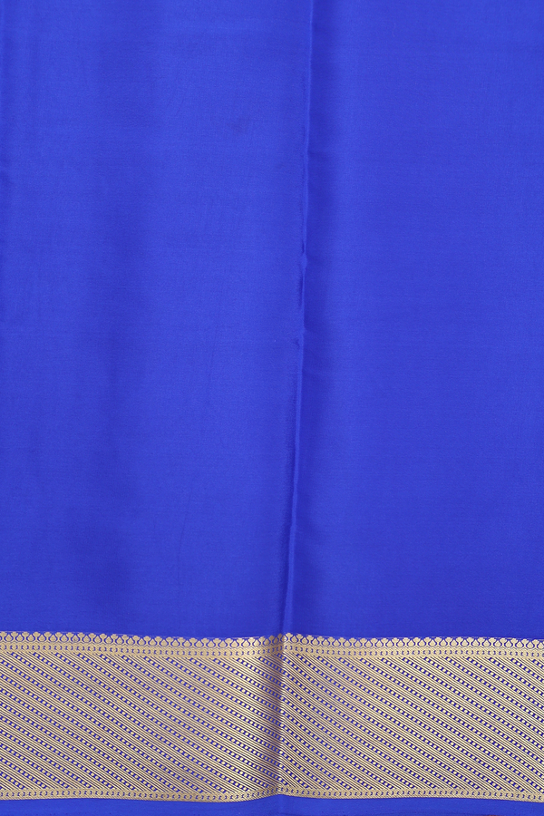 Mysore Silk Saree In Forest Green With Paisley Buttas