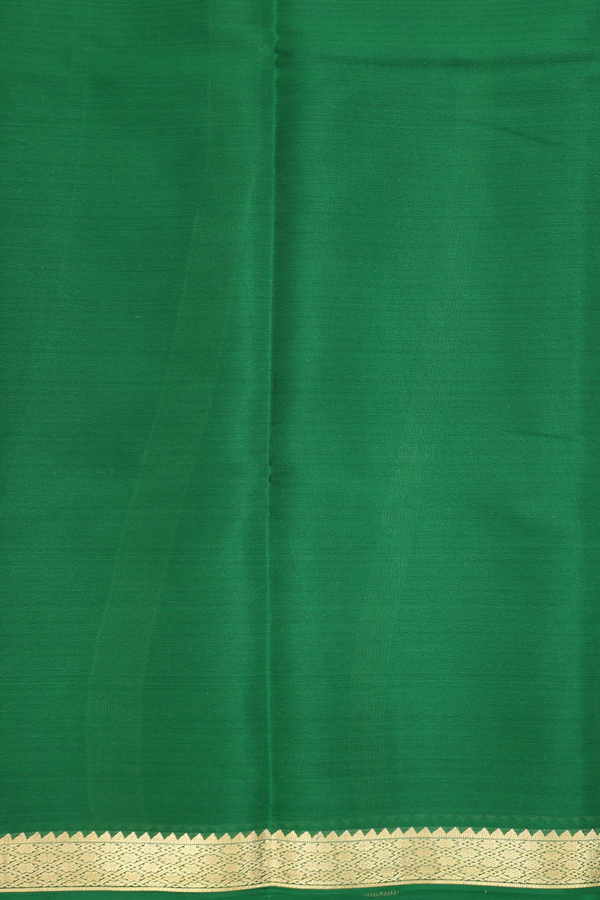 Mysore Silk Saree In Grape Purple With Contrast Border