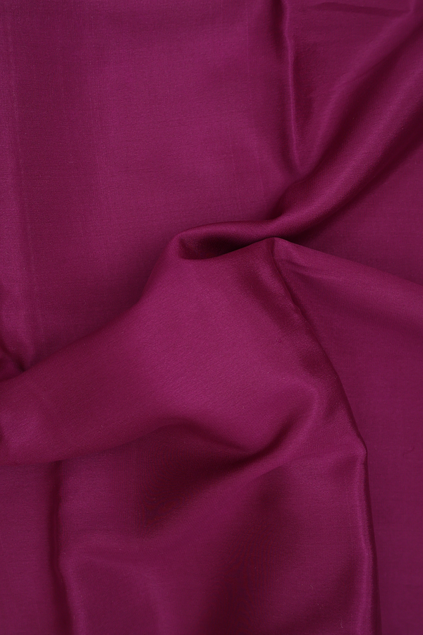 Mysore Silk Saree In Grape Purple With Contrast Border