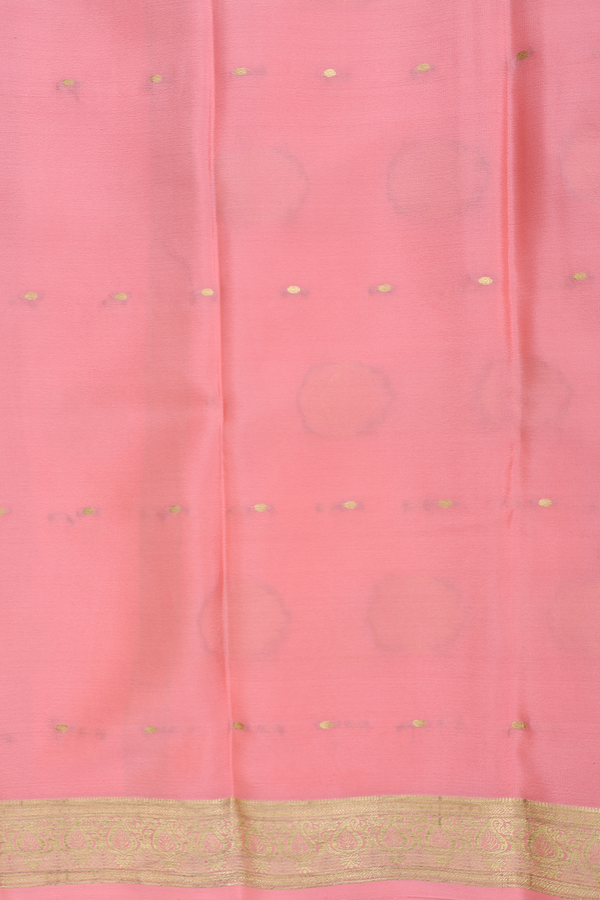 Mysore Silk Saree In Grape Purple With Zari Buttis