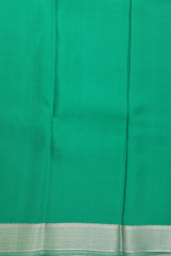 Mysore Silk Saree In Green With Brocade Design
