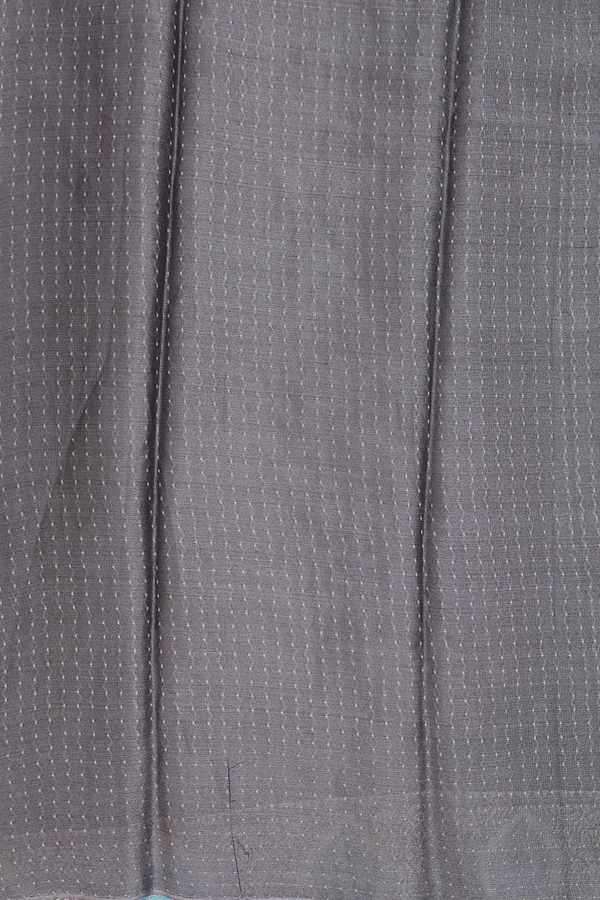 Mysore Silk Saree In Grey With Tissue Design