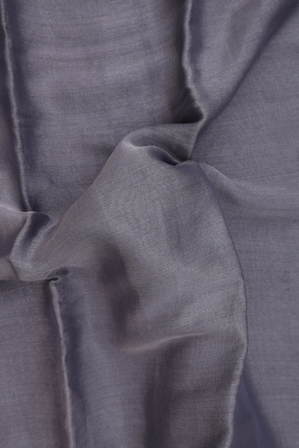 Mysore Silk Saree In Grey With Tissue Design