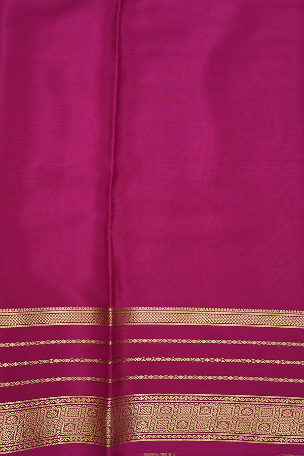 Mysore Silk Saree In Jade Green With Stripes Design