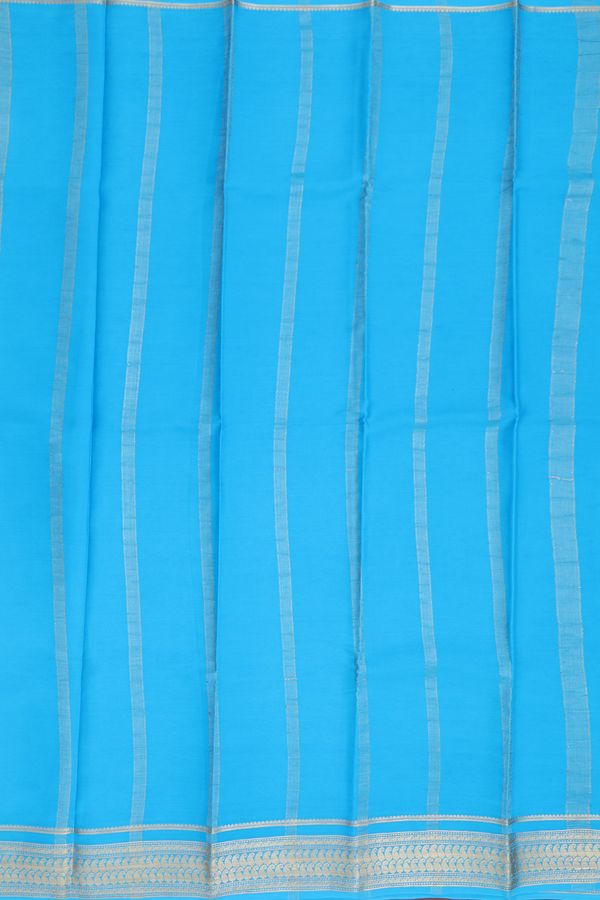 Mysore Silk Saree In Lavender With Contrast Border