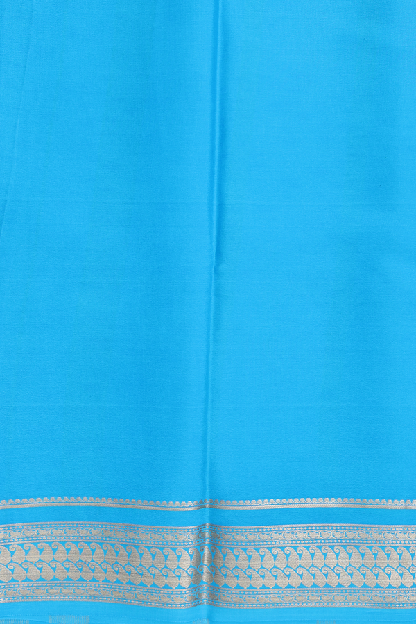 Mysore Silk Saree In Lavender With Contrast Border