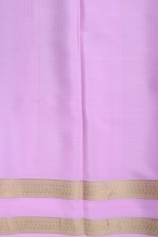 Mysore Silk Saree In Leaf Green With Checks Design