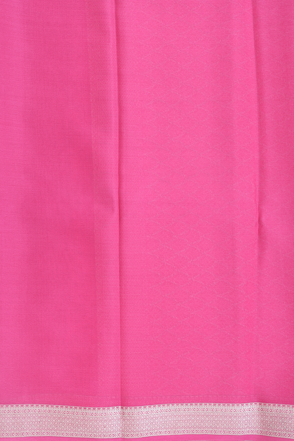 Mysore Silk Saree In Light Grey With Brocade Design