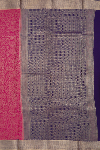 Mysore Silk Saree In Magenta With Brocade Design