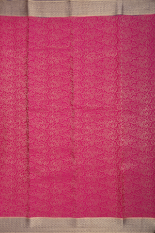 Mysore Silk Saree In Magenta With Brocade Design