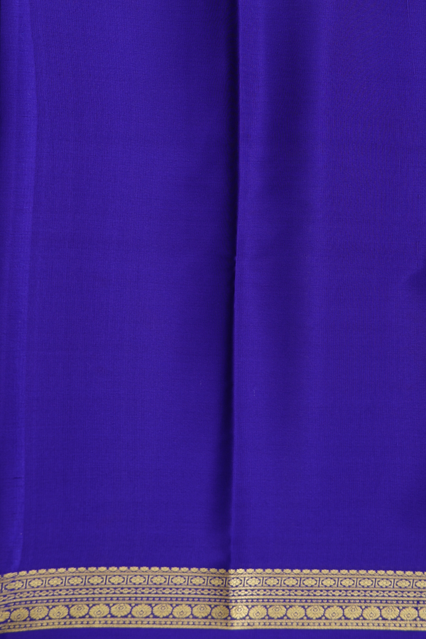 Mysore Silk Saree In Magenta With Contrast Border