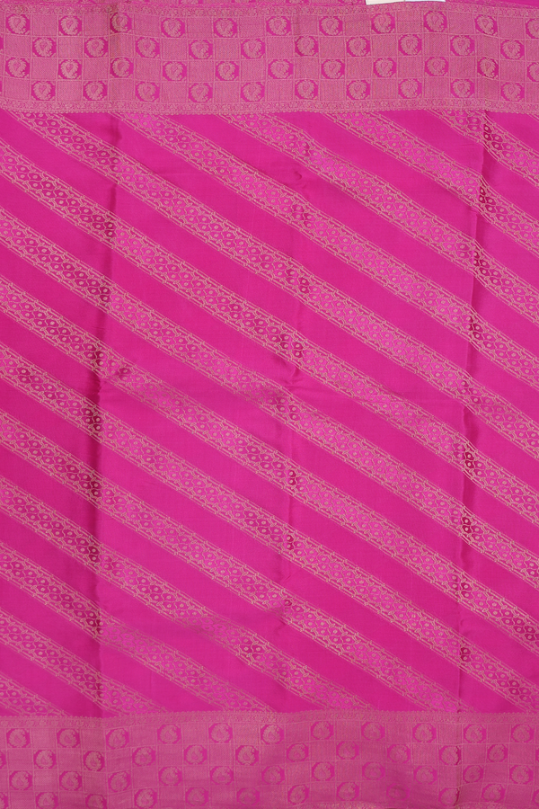 Mysore Silk Saree In Magenta With Diagonal Design
