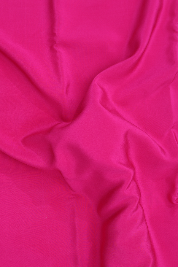 Mysore Silk Saree In Magenta With Zari Border