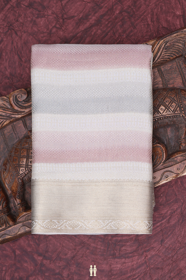 Mysore Silk Saree In Multicolor With Brocade Design