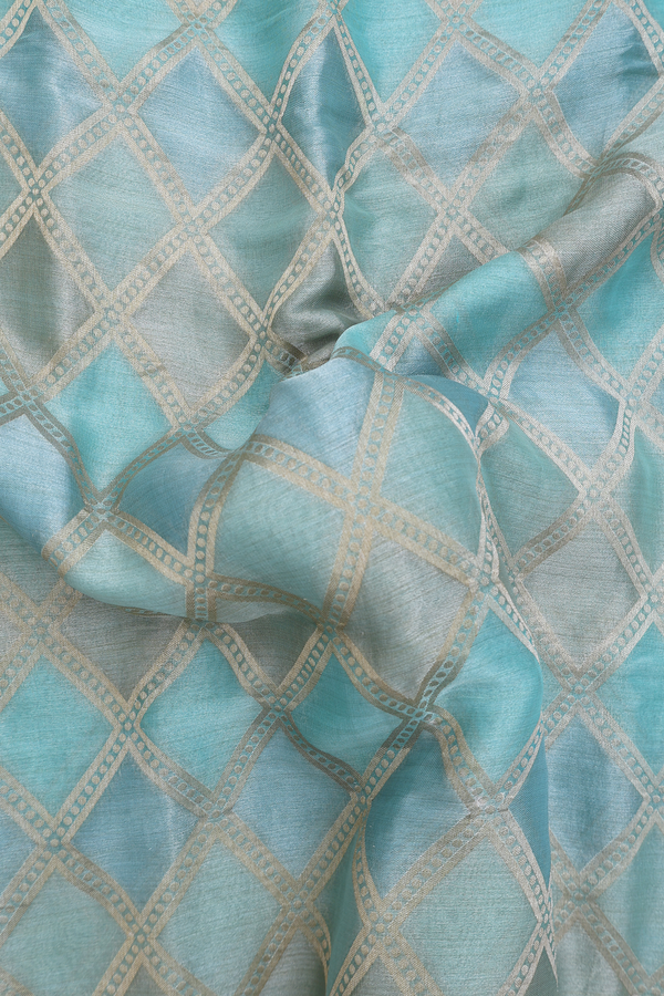 Mysore Silk Saree In Multicolor With Diamond Design