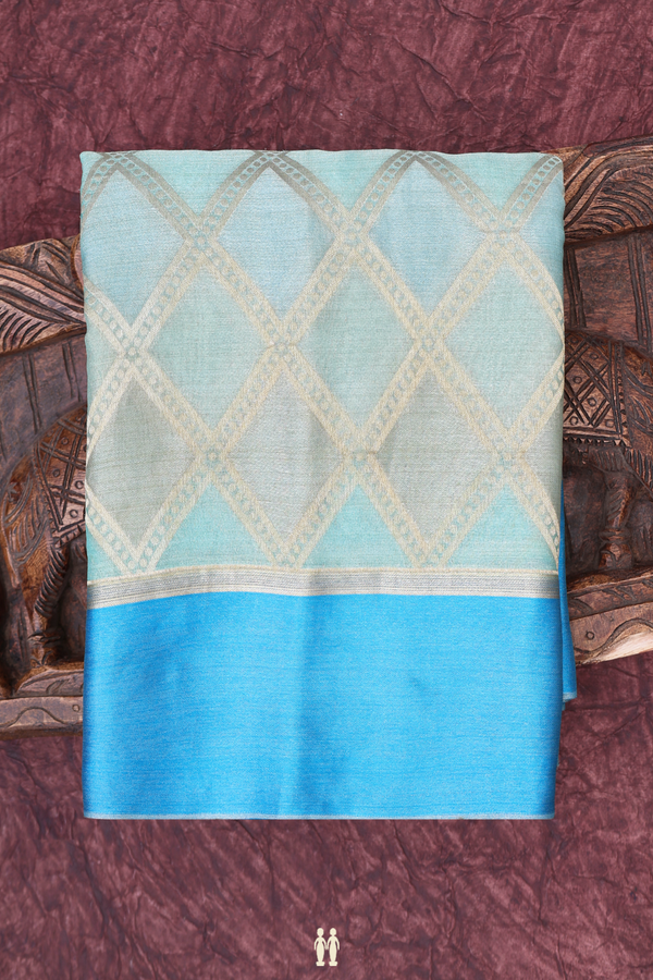 Mysore Silk Saree In Multicolor With Diamond Design