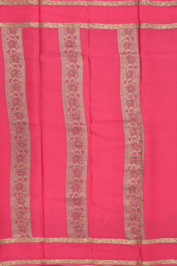 Mysore Silk Saree In Multicolor With Floral Design