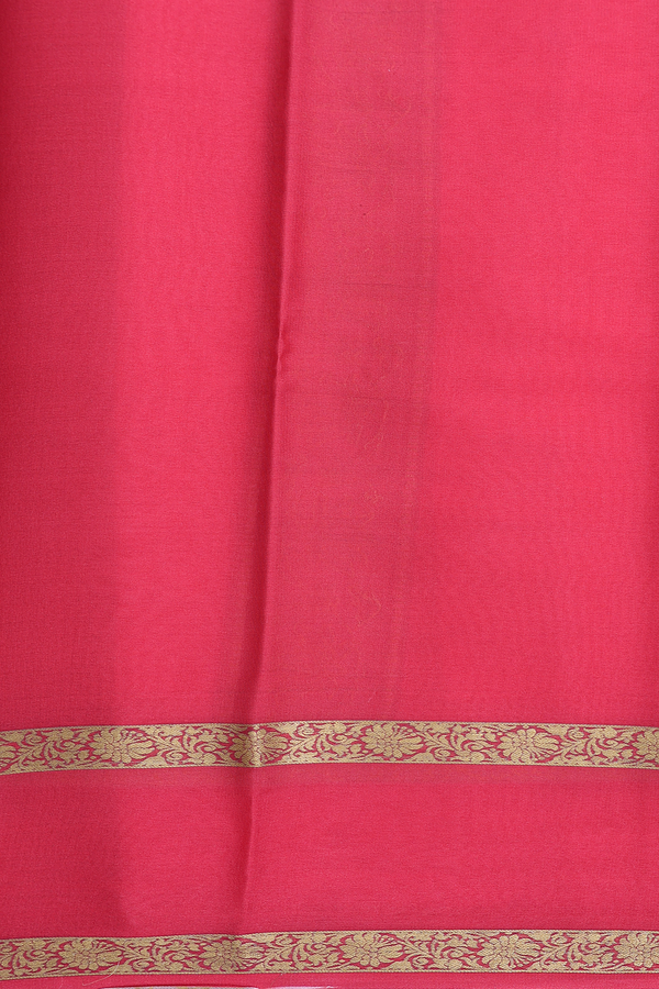 Mysore Silk Saree In Multicolor With Floral Design