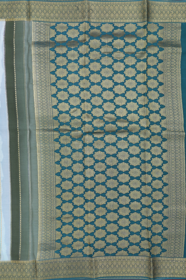 Mysore Silk Saree In Multicolor With Stripes Design