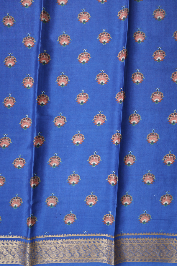 Mysore Silk Saree In Multicolor With Stripes Design