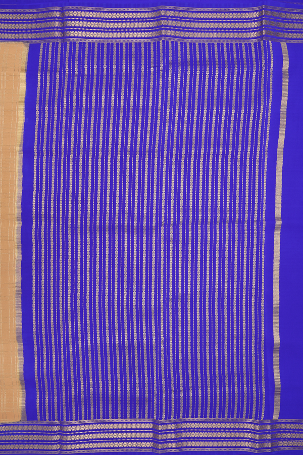 Mysore Silk Saree In Mustard Brown With Checks Design