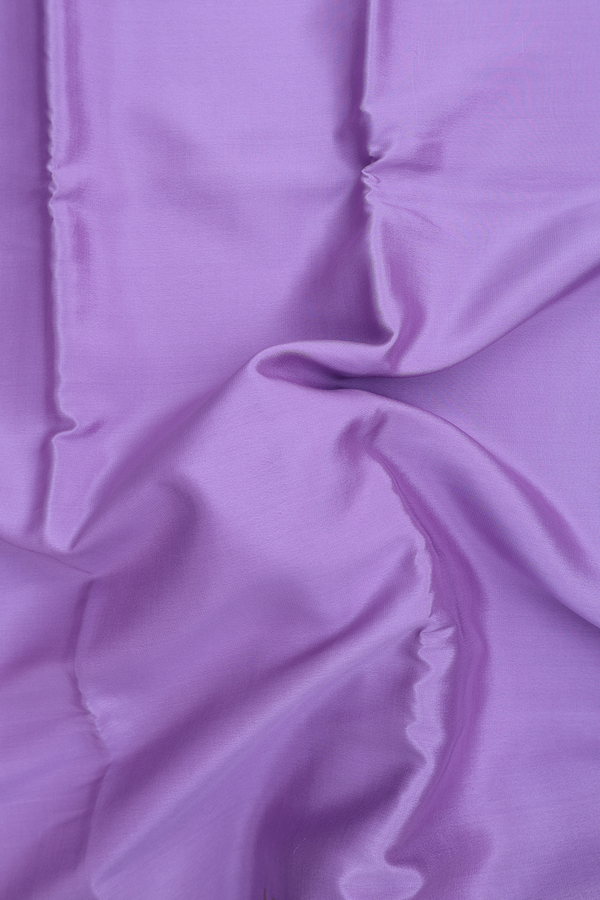 Mysore Silk Saree In Pastel Lavender With Floral Border