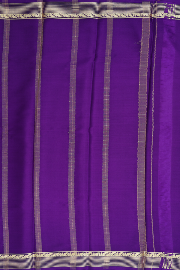 Mysore Silk Saree In Pink With Contrast Border