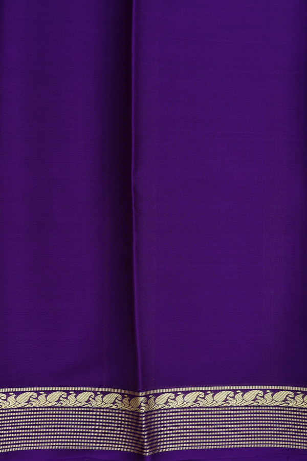 Mysore Silk Saree In Pink With Contrast Border