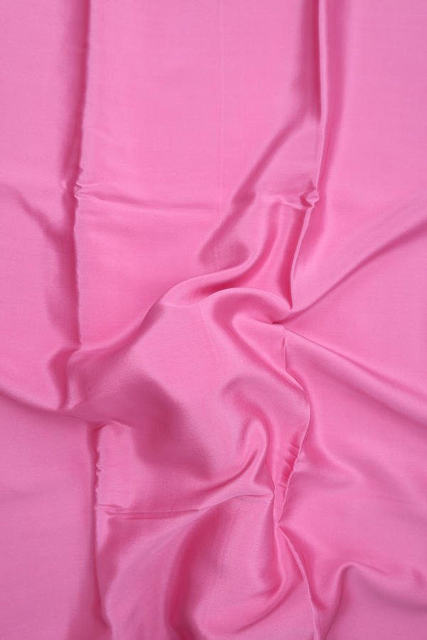Mysore Silk Saree In Pink With Contrast Border