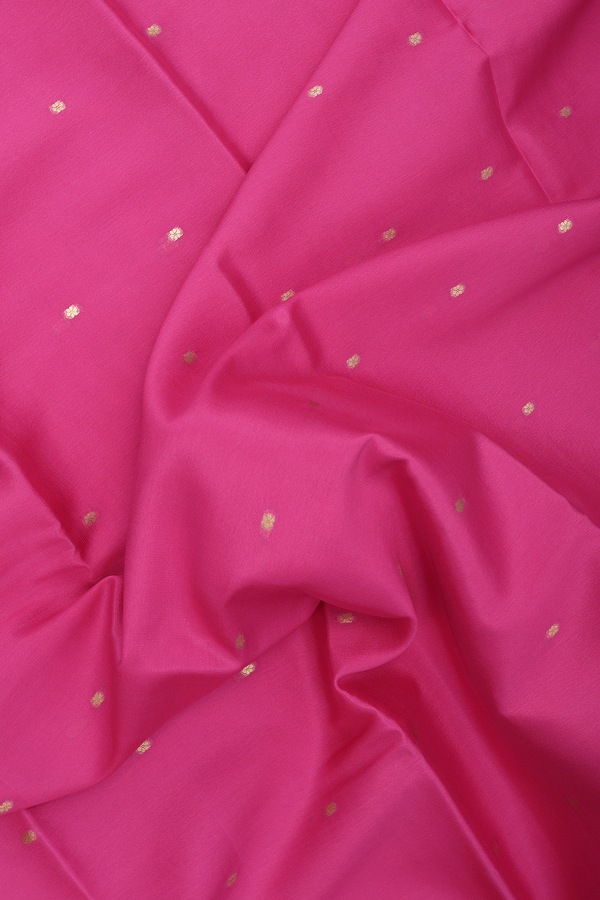 Mysore Silk Saree In Orchid Pink With Floral Buttis