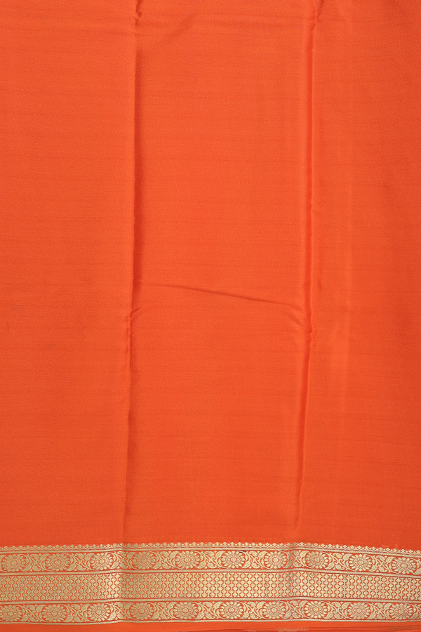 Mysore Silk Saree In Plain Black With Contrast Border