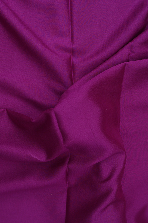 Mysore Silk Saree In Plain Grape Purple With Paisley Border