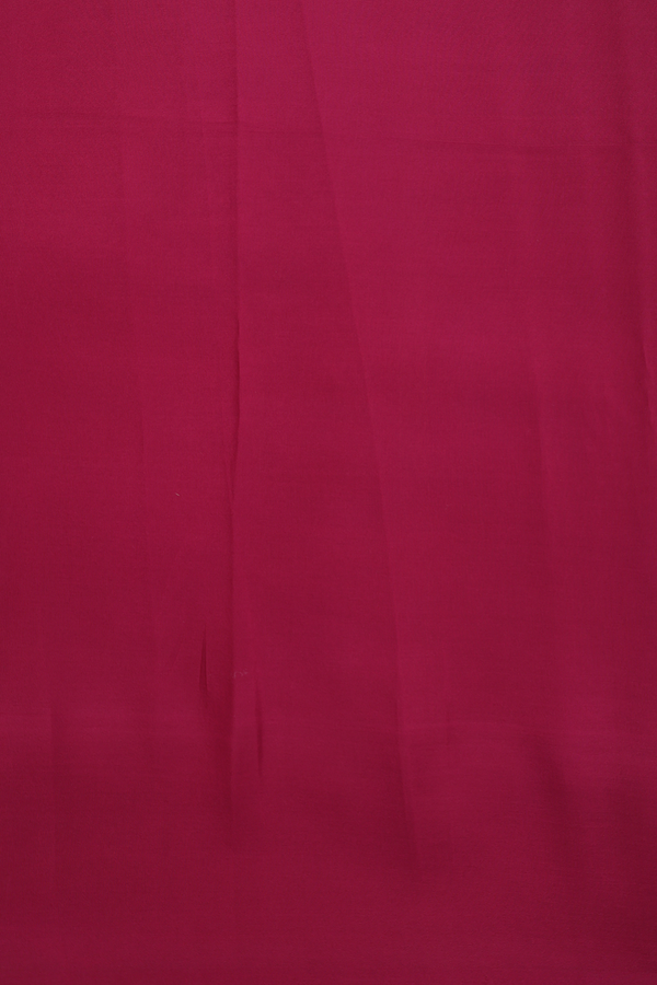 Mysore Silk Saree In Plain Green With Contrast Border