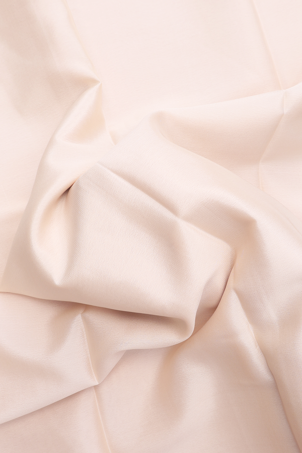 Mysore Silk Saree In Plain Ivory With Contrast Border
