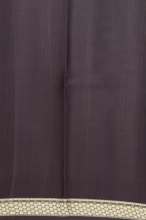 Mysore Silk Saree In Plain Orchid Pink With Contrast Border