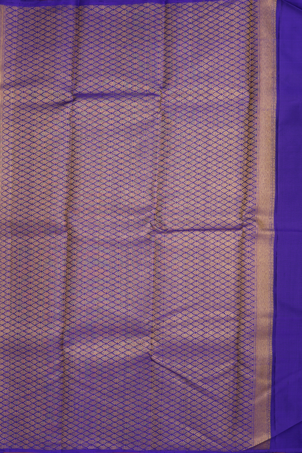 Kanchipuram Silk Saree In Purple With Jacquard Design