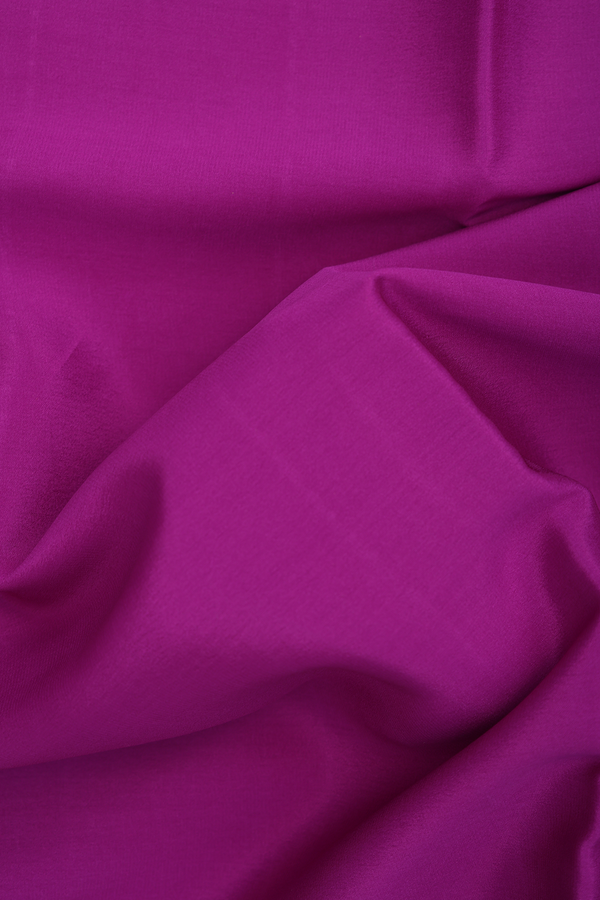 Mysore Silk Saree In Purple With Peacock Border