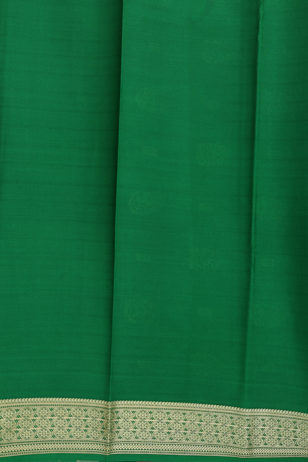 Mysore Silk Saree In Purple With Self Design