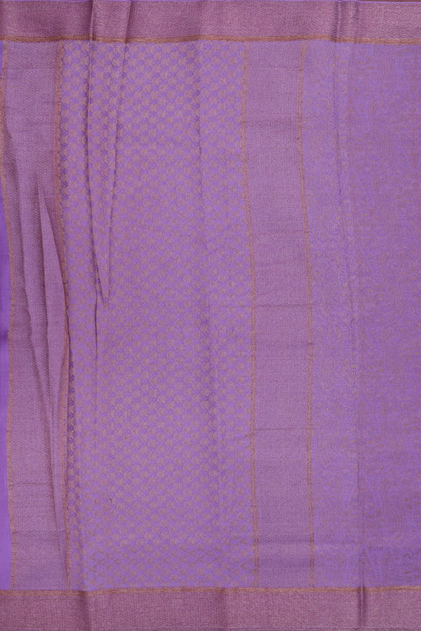 Mysore Silk Saree In Purple With Threadwork Design