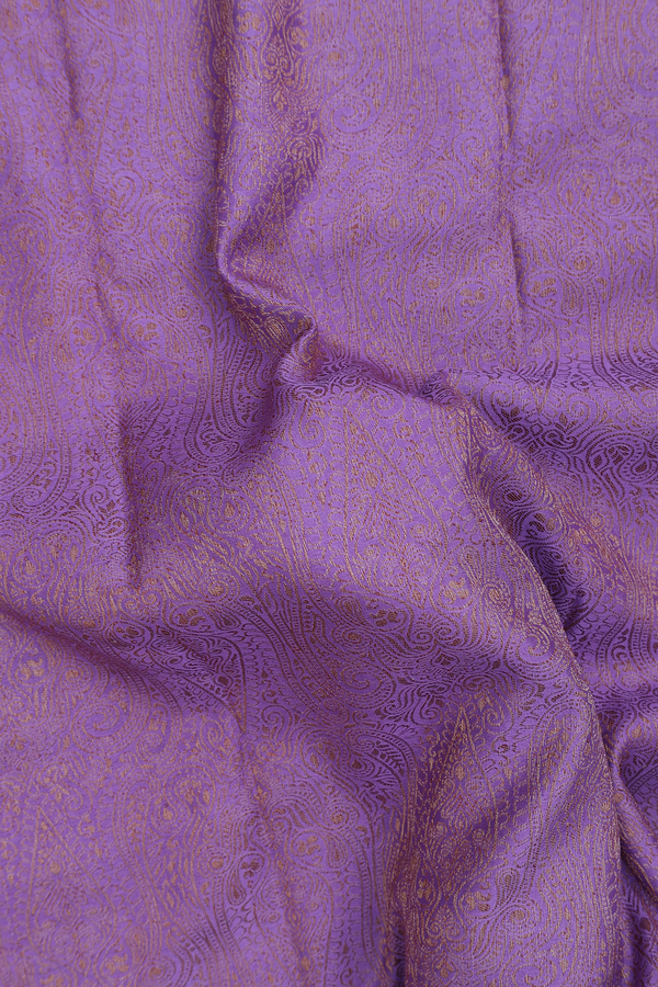 Mysore Silk Saree In Purple With Threadwork Design