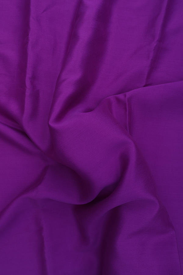 Mysore Silk Saree In Purple With Zari Border