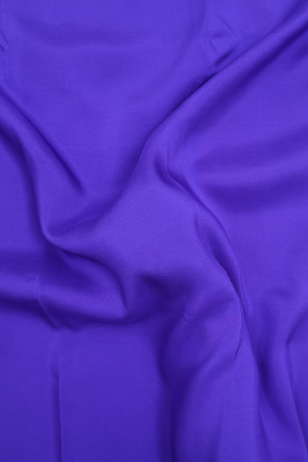 Mysore Silk Saree In Royal Blue With Contrast Border