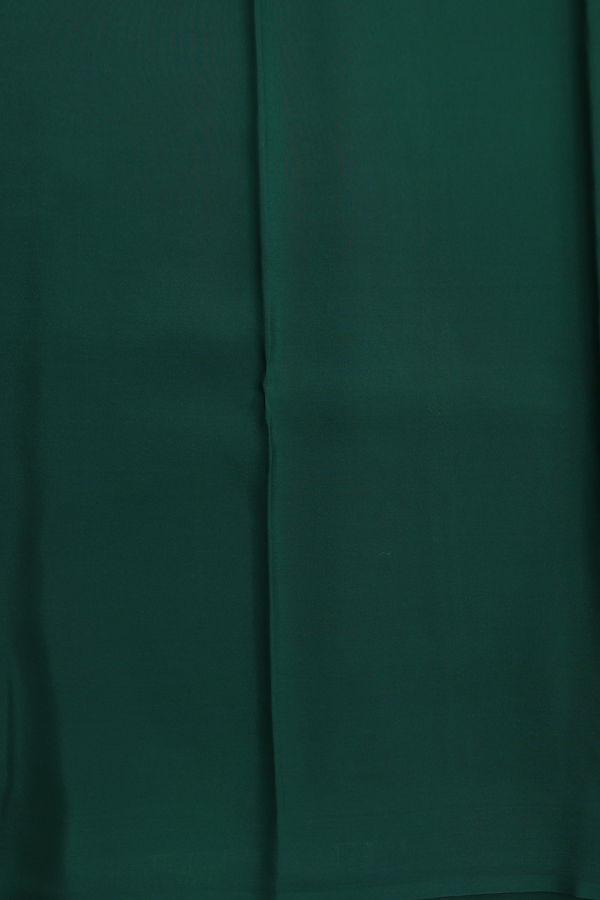 Mysore Silk Saree In Ruby Red With Contrast Border