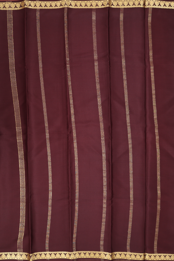 Mysore Silk Saree In Saffron Yellow With Contrast Border