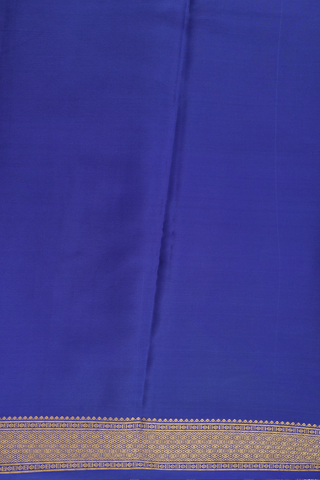 Mysore Silk Saree In Shades Of Blue With Stripes Design